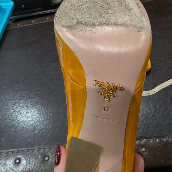 Prada Golden Yellow Pumps - Picture 2 of 3